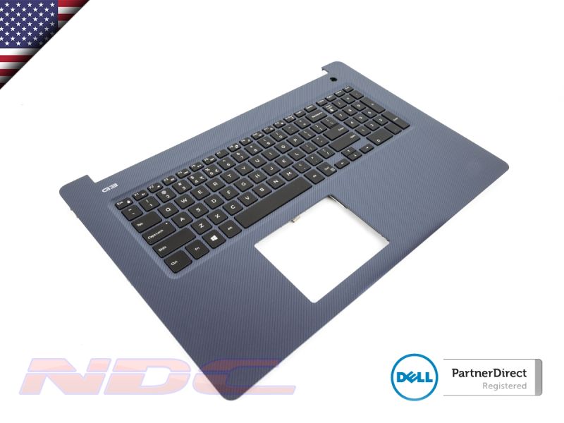 6XX1G GGVTH Dell G3 17-3779 Recon Blue Palmrest & US ENGLISH Backlit Keyboard 06XX1G 0GGVTH