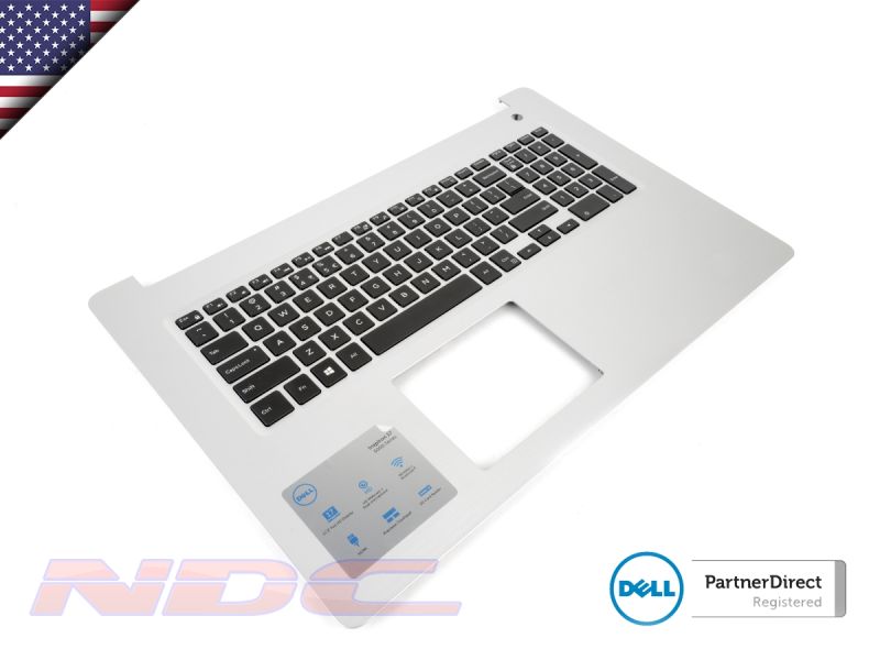 Dell Inspiron 5770/5775 Silver Palmrest & US ENGLISH Backlit Keyboard - 0HMY79 + 0GGVTH