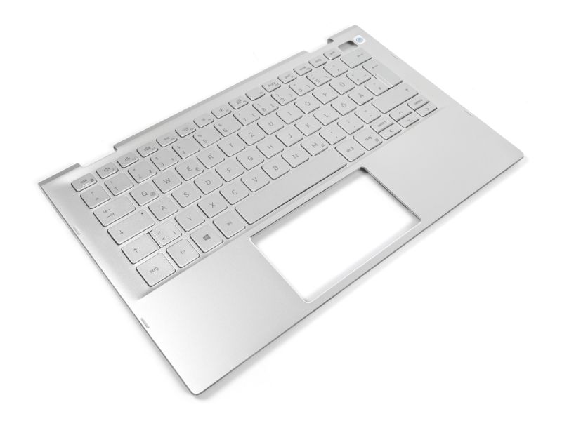 Dell Inspiron 7306 Silver 2-in-1 Palmrest & GERMAN Backlit Keyboard - 0DWWXK + 06VXWW (JP7JJ)