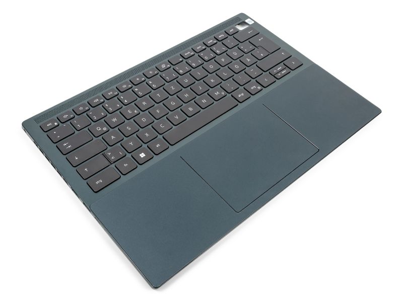 Dell Inspiron 7420 Palmrest, Touchpad & GERMAN Backlit Keyboard - 09H2FF + 04D26G (3M09Y) - Dark Green