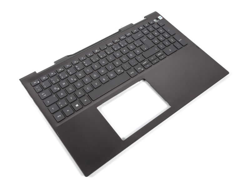 Dell Inspiron 7500/7506 2-in-1 Black Palmrest & GERMAN Backlit Keyboard - 06MTCV + 05TPPT (F97WH)