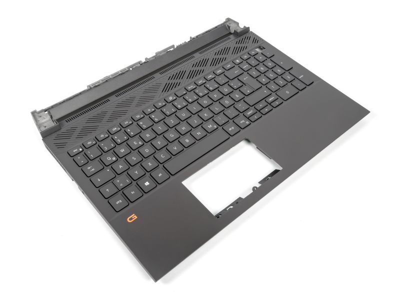 Dell G15 5510/5511/5515 Dark Shadow Palmrest & GERMAN Backlit Keyboard - 0V256H + 05TPPT (09Y0F)