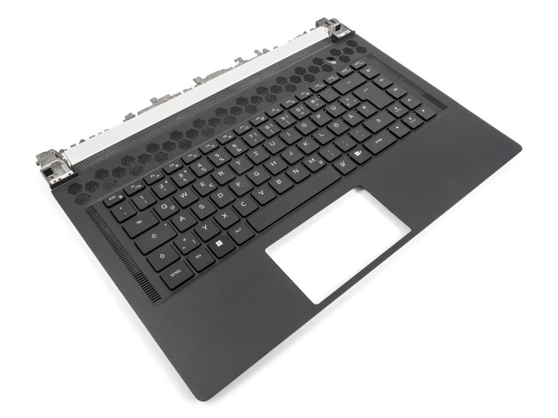 Dell Alienware X15 R1/R2 Palmrest & GERMAN RGB Backlit Keyboard - 0DCF84 (KGCC3)