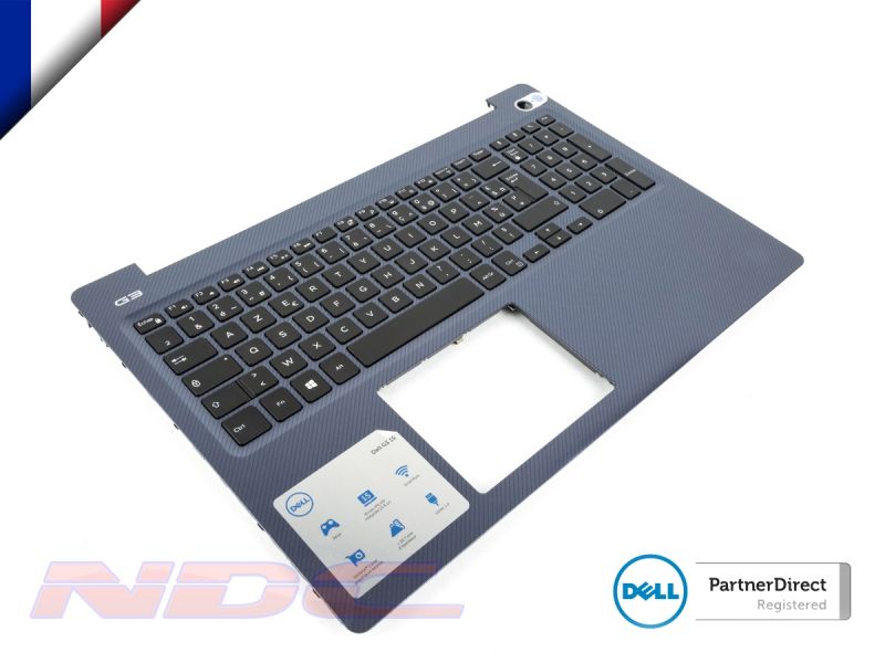 07TMPH CMH7P Dell G3 15-3579 Recon Blue Palmrest & FRENCH Backlit Keyboard 07TMPH 0CMH7P