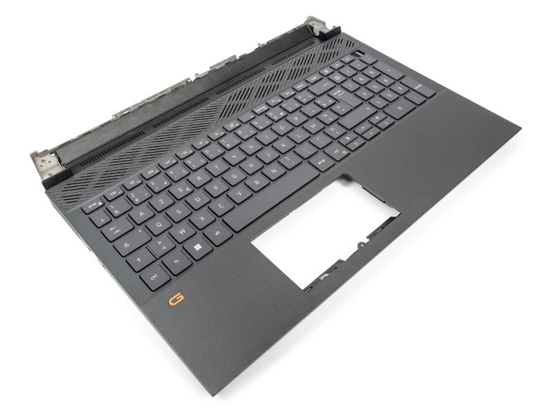 Dell G15 5520/5521/5525 Palmrest & FRENCH Backlit Keyboard - 0GDN50 (RH0MJ) - Obsidian Black