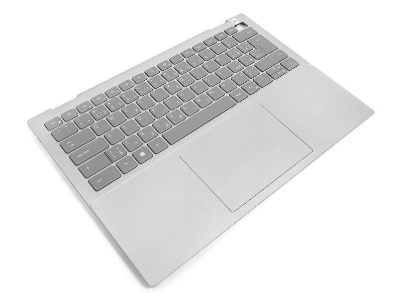 Dell Inspiron 7420/7425 2-in-1 Palmrest, Touchpad & CZECH/SLOVAK Backlit Keyboard - 0NDRPP + 06FK2J (7GXKY) - Platinum Silver