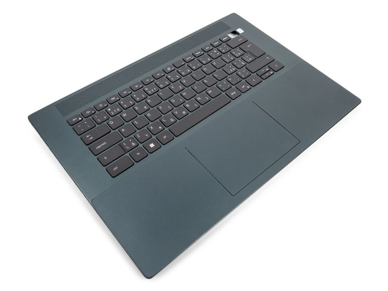 Dell Inspiron 7620 RTX 3060 Palmrest & Touchpad & CZECH / SLOVAK Backlit Keyboard - 0KRP8J + 044KFV (8R3RY) - Dark Green