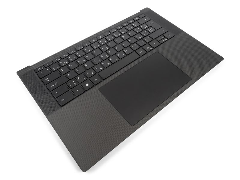 Dell XPS 9520 & Precision 5570 Palmrest, Touchpad & CZECH/SLOVAK Backlit Keyboard - 0TJP2V + 0F9XF4 (YF1PD)