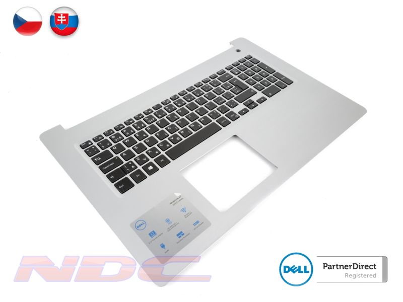 Dell Inspiron 5770/5775 Silver Palmrest & CZECH/SLOVAK Backlit Keyboard - 0HMY79 + 0T3C9W