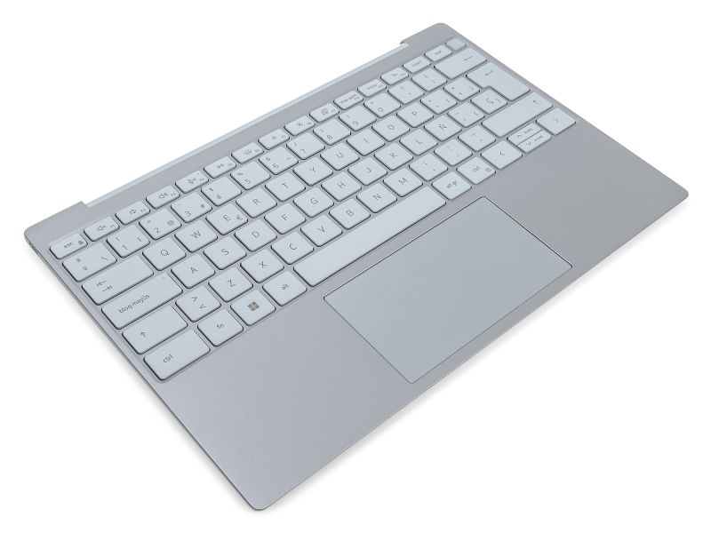 Dell XPS 9315 Palmrest, Touchpad & SPANISH Backlit Keyboard - 04N9X3 + 0GDH3V (YPMGT) - Sky