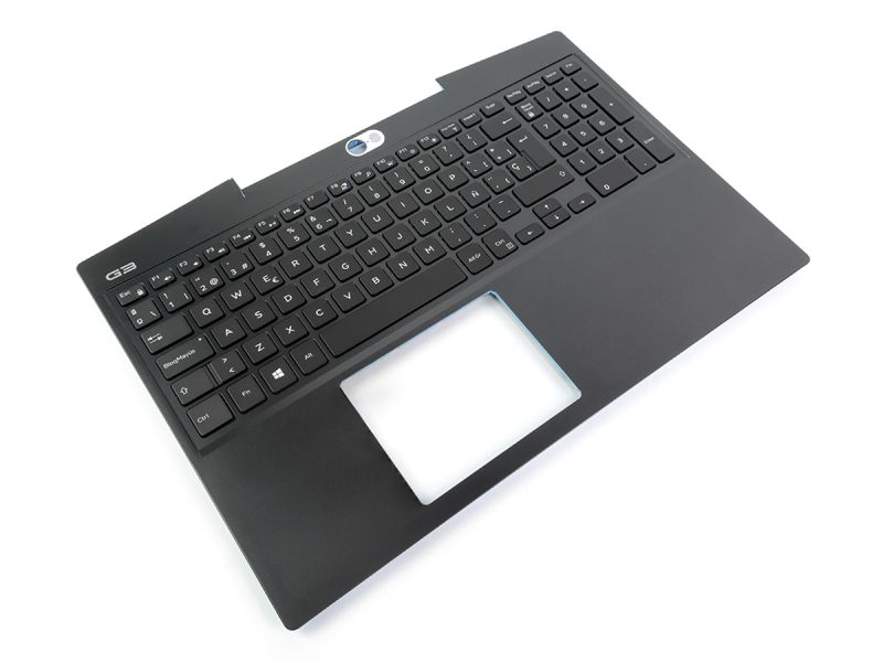 Dell G3-3500 80W Palmrest & SPANISH Backlit Keyboard - 09K12Y + 0FYR04 (MYYHH)