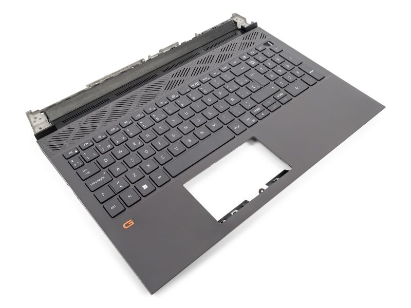Dell G15 5520/5521/5525 Palmrest & SPANISH Backlit Keyboard - 01FC2R (1VY0K) - Dark Shadow Grey