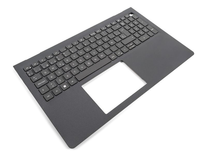 Dell Inspiron 3510/3511/3515/3520/3525 Palmrest & SPANISH Keyboard - 0418CV (14HGR) - Black