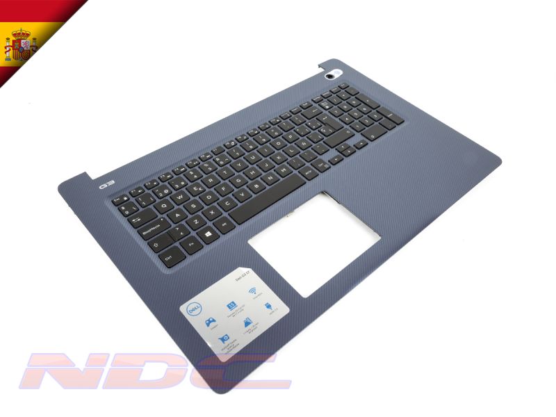 6XX1G FYR04 Dell G3 17-3779 Recon Blue Palmrest & SPANISH Backlit Keyboard 06XX1G 0FYR04