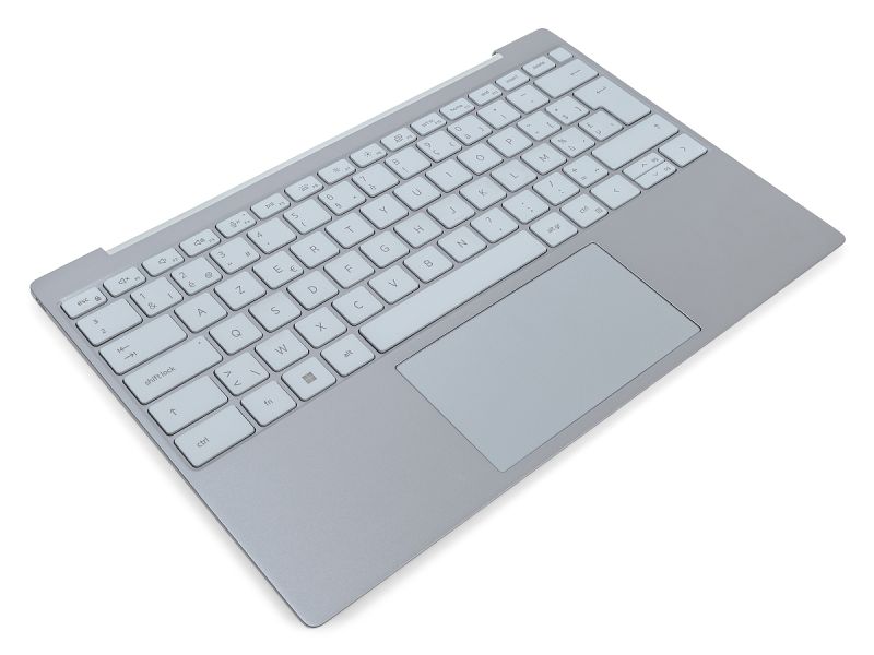Dell XPS 9315 Palmrest, Touchpad & BELGIAN Backlit Keyboard - 04N9X3 + 06V84Y (0M0VY) - Sky