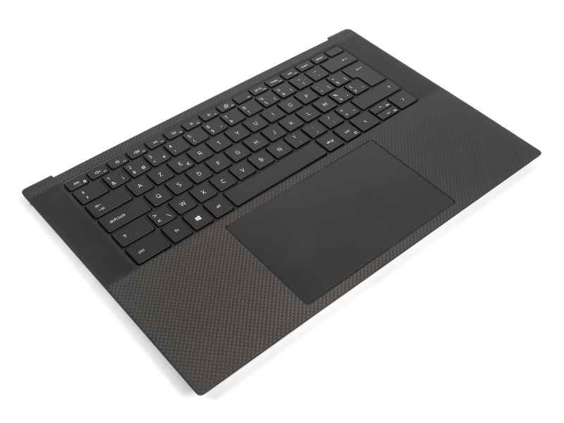 Dell XPS 9500/9510/9520 Palmrest, Touchpad & BELGIAN Backlit Keyboard - 0RHFRN + 0MT8J8 (1TJ7R)