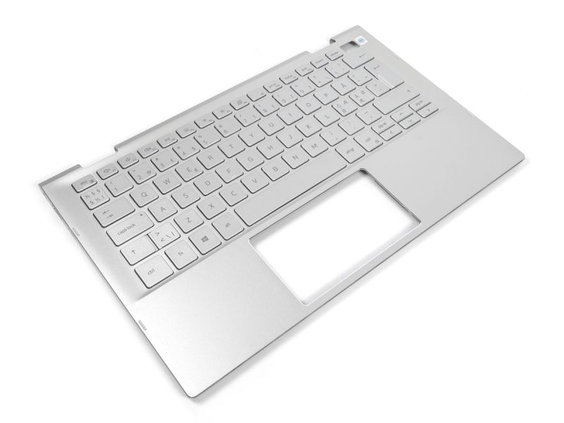 Dell Inspiron 7306 Silver 2-in-1 Palmrest & NORDIC Backlit Keyboard - 0DWWXK + 07D4K4