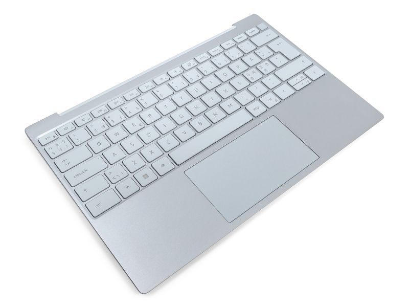 Dell XPS 9315 Palmrest, Touchpad & NORDIC Backlit Keyboard - 04N9X3 + 0FNHWX (5V619) - Sky