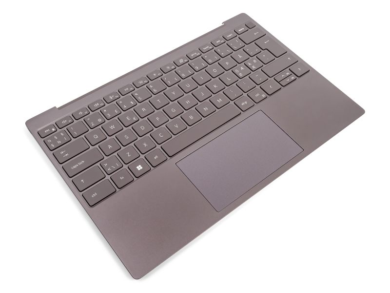 Dell XPS 9315 Palmrest, Touchpad & NORDIC Backlit Keyboard - 0V91DV + 0X2DGR (M8HGM) - Umber