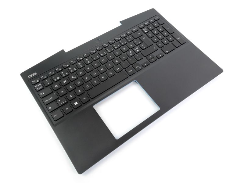 Dell G3-3500 80W Palmrest & NORDIC Backlit Keyboard - 09K12Y + 0GXNJP (KGKG6)