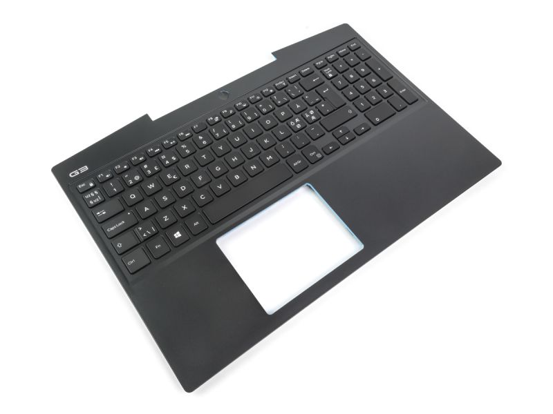Dell G3-3500 80W non-Bio Palmrest & NORDIC Backlit Keyboard - 02DPKM + 0KHRDN (942HM)