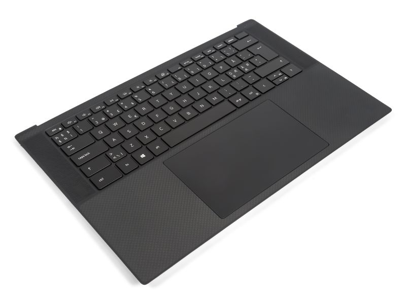 Dell XPS 9500/9510/9520 Palmrest, Touchpad & NORDIC Backlit Keyboard - 0RHFRN + 0H2GJT (1TPCV)