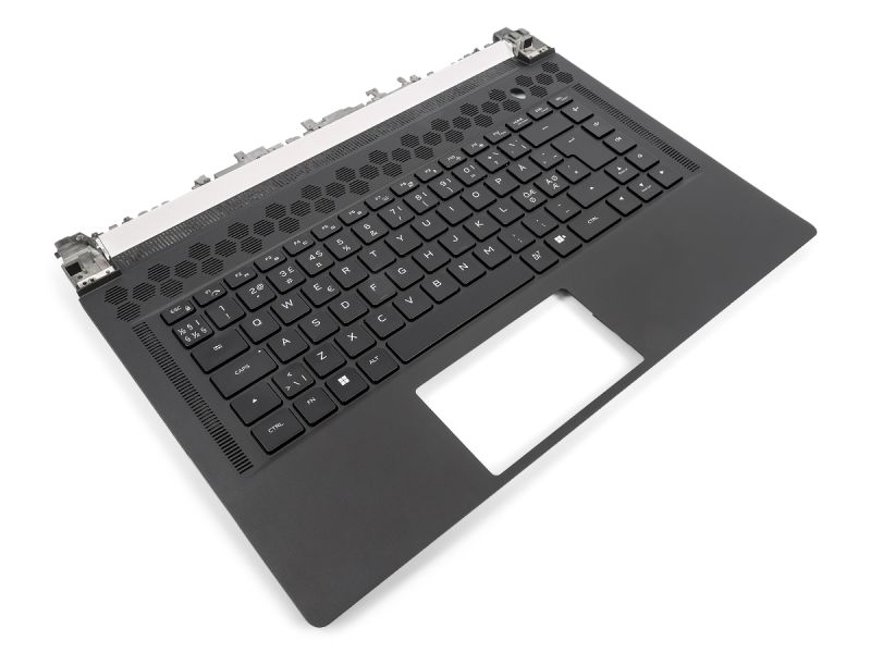 Dell Alienware X15 R1/R2 Palmrest & NORDIC RGB Backlit Keyboard - 0DCF84 (35HGF)