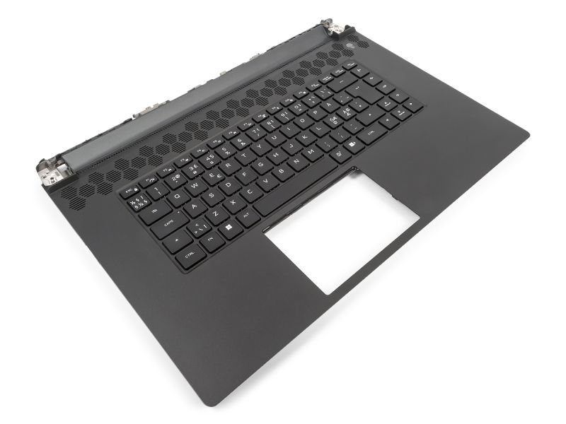 Dell Alienware m17 R5 AMD Palmrest & NORDIC RGB Backlit Keyboard - 0K0GPJ + 0YDMTH (HD3CC)