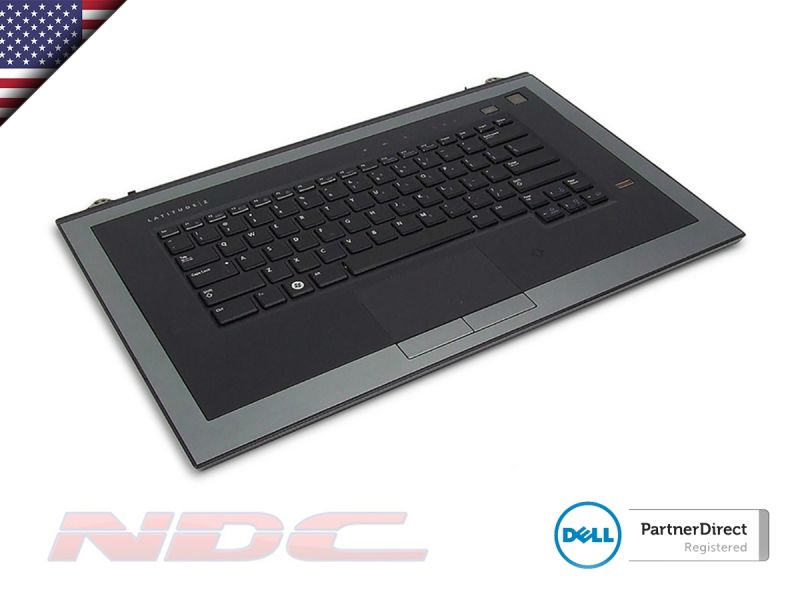 P771R+H097N - Dell Latitude Z600 Laptop Palmrest/Top Cover + Touchpad + Biometric with US English Backlit Keyboard