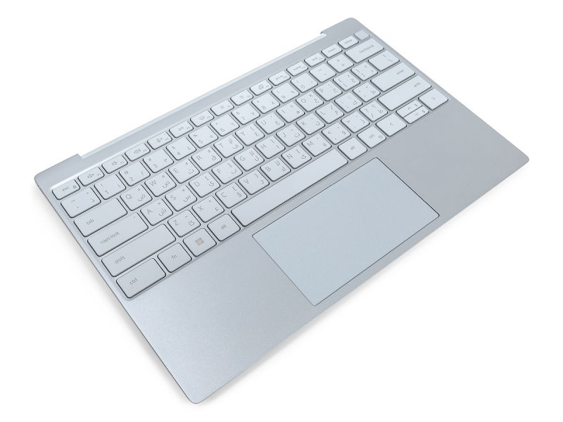 Dell XPS 9315 Palmrest, Touchpad & ARABIC Backlit Keyboard - 0TKH4F + 003JXJ (RNPK6) - Sky