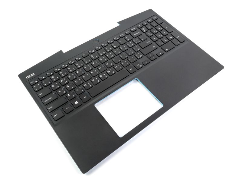 Dell G3-3590 Palmrest & ARABIC Backlit Keyboard - 0P0NG7 + 0H1MH8