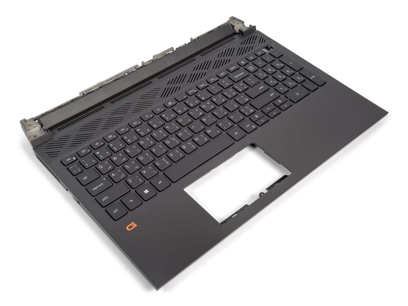 Dell G15 5510/5511/5515 Dark Shadow Palmrest & ARABIC Backlit Keyboard - 04XJ3D + 001F84 (95VFR)