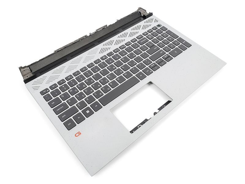 Dell G15 5510/5511/5515 Palmrest & GREEK Backlit Keyboard - 095P6M + 0WWTW2 (9DCVX) - Phantom Grey
