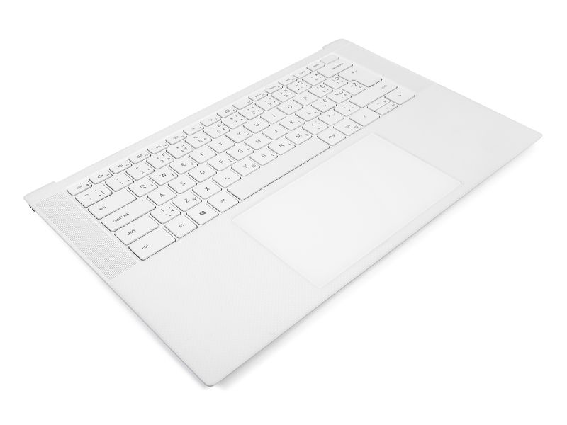 Dell XPS 9500/9510/9520 White Palmrest, Touchpad & SOUTH SLAVIC Backlit Keyboard - 09WK55 + 0V05TD (X122X)