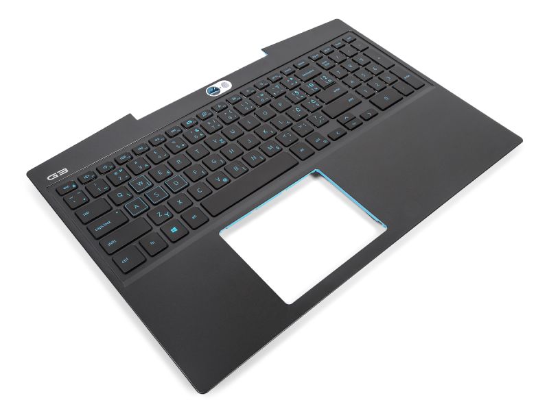 Dell G3-3500 60W Palmrest & SOUTH SLAVIC BLUE Backlit Keyboard - 09K12Y + 0D6D4C (9M0XC)