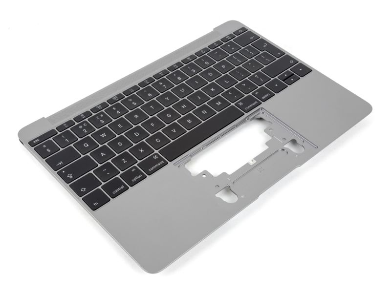 MacBook 12 A1534 Space Grey Palmrest with UK ENGLISH Backlit Keyboard (2016/2017)