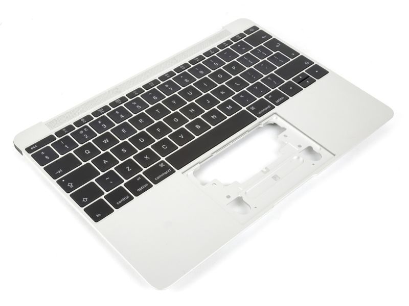 MacBook 12 A1534 Silver Palmrest with UK ENGLISH Backlit Keyboard (2016/2017)