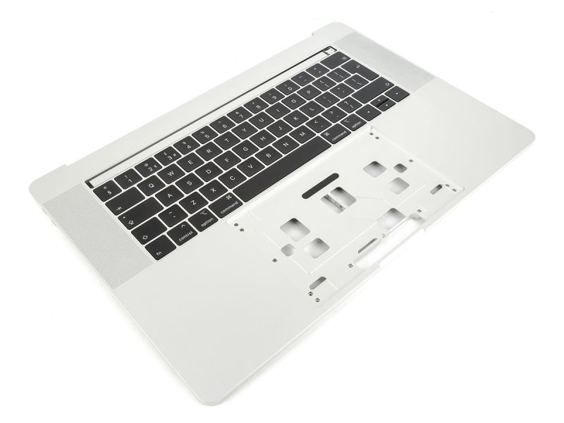 MacBook Pro 15 Touch Bar A1990 Silver Palmrest with UK ENGLISH Keyboard (2018/1019)