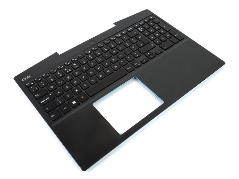 Dell G3-3590 Palmrest & UK ENGLISH Backlit Keyboard - 0P0NG7 + 09J9KG