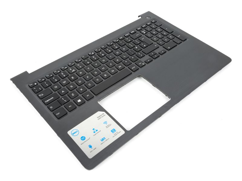 Dell Chromebook 11-3120 Palmrest, Touchpad & US ENGLISH Keyboard (Grey Trim)