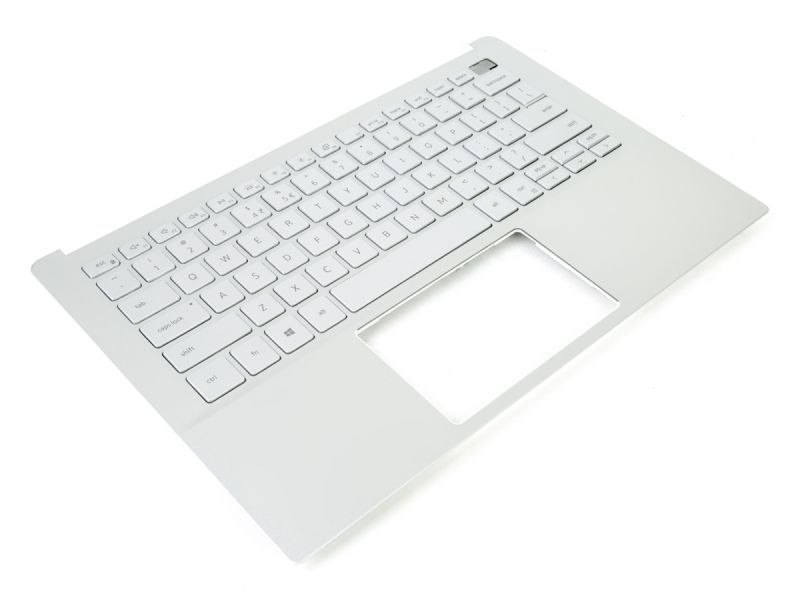 Dell Inspiron 5390/5391 Silver Palmrest & US ENGLISH Backlit Keyboard - 0R18HX + 02PYG9