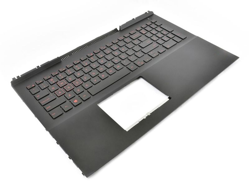 Dell Inspiron 7566/7567 Palmrest & US ENGLISH RED Backlit Keyboard - 0MDC8K + 03R0JR (KN55)