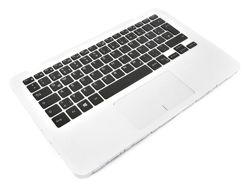 Dell Inspiron 11-3162/3164 White Palmrest, Touchpad & GERMAN Keyboard 