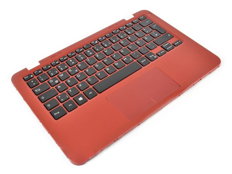 Dell Inspiron 11-3162/3164 Red Palmrest, Touchpad & GERMAN Keyboard - 0VMWH1 