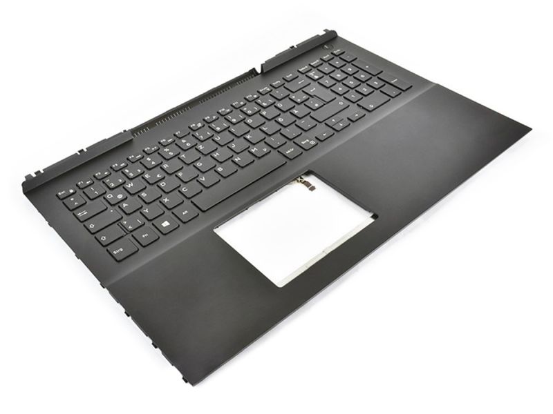 Dell Inspiron 7566/7567 Palmrest & GERMAN Backlit Keyboard - 0MDC8K + 0KRHKG