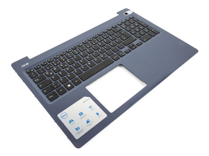 Dell G3-3579 Blue Palmrest & GERMAN Backlit Keyboard - 07TMPH + 0KRHKG (K4V14)