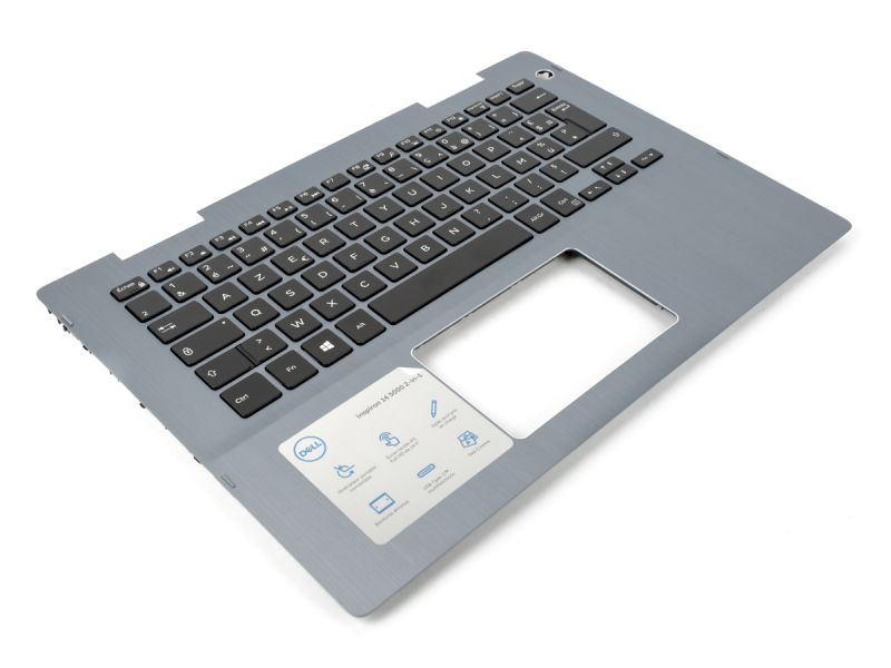 Dell Inspiron 5481/5482/5485/5491 2-in-1 Grey Palmrest & FRENCH Backlit Keyboard - 09VMHF + 0GNKT7