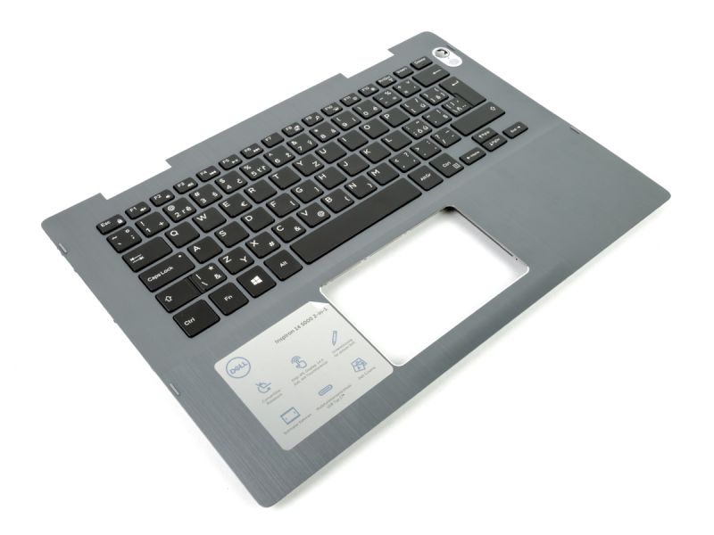 Dell Inspiron 5481/5482/5485/5491 2-in-1 Grey Palmrest & CZECH/SLOVAK Backlit Keyboard - 09VMHF + 09M41C