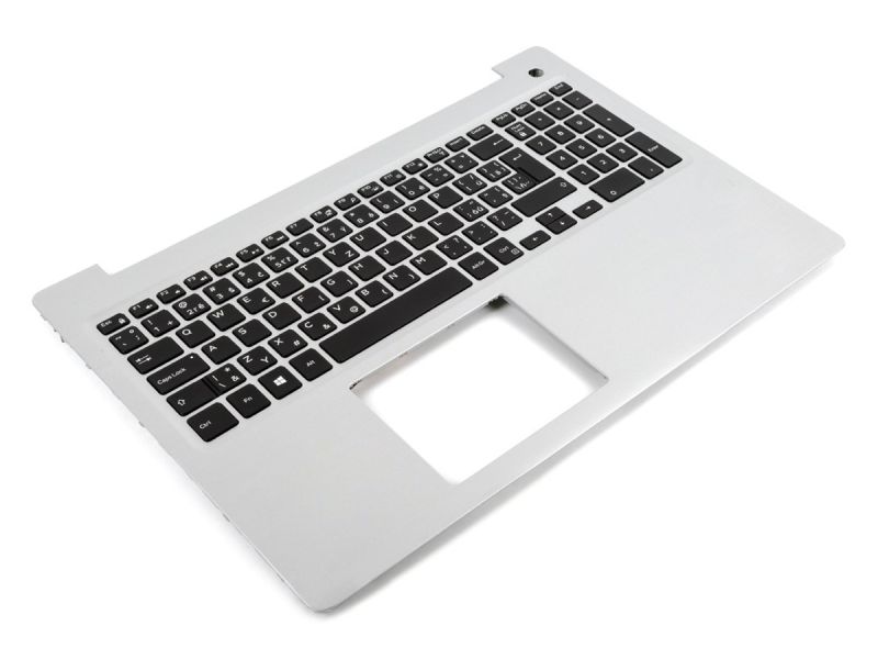 Dell Inspiron 5570/5575 Silver Palmrest & CZECH/SLOVAK Backlit Keyboard - 0M1FJK / 0MR2KH + 0T3C9W