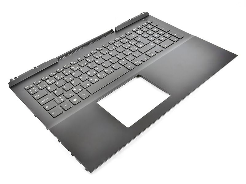 Dell Inspiron 7566/7567 Palmrest & CZECH/SLOVAK Backlit Keyboard - 0MDC8K + 0T3C9W (8NXP8)